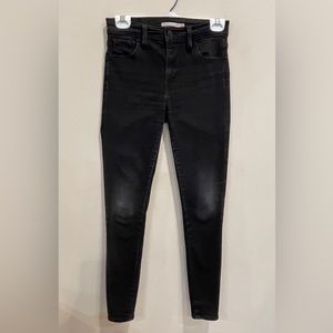 Levi's 720 High Rise Super Skinny Black Jeans